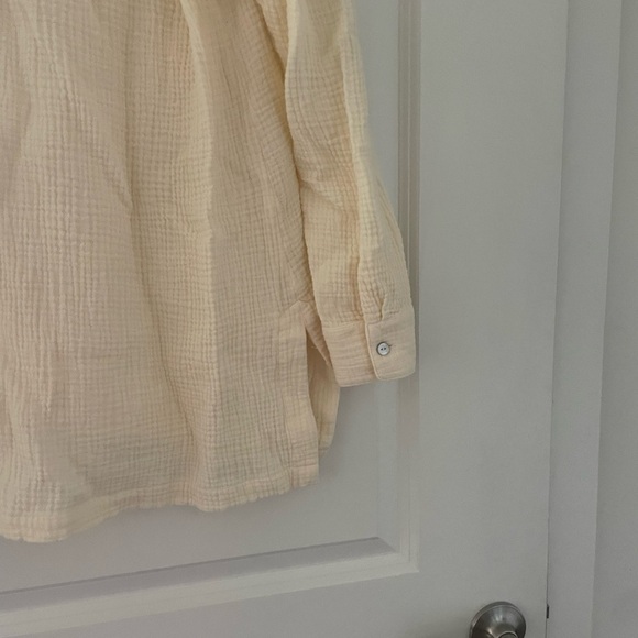 Soft Surroundings Key Biscayne Gauze Top Slub Cotton - Picture 8 of 8